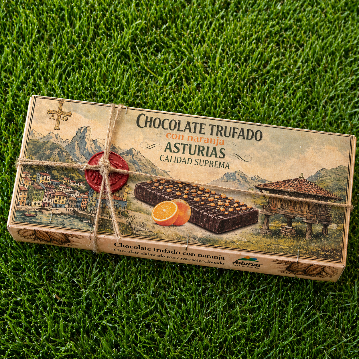 Chocolate trufado con Naranja